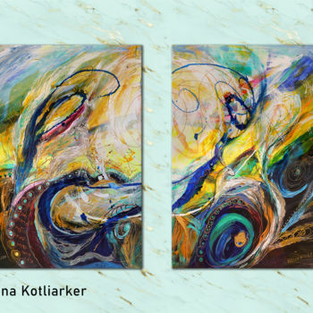 Painting titled "On the way to Arad" by Elena Kotliarker, Original Artwork, Acrylic