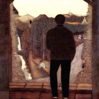 Schilderij getiteld "From the beginning…" door Martin Ashkhatoev, Origineel Kunstwerk, Acryl