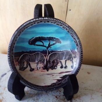 Sculpture titled "Soapstone dish/frui…" by Obed Omwange, Original Artwork, Stone