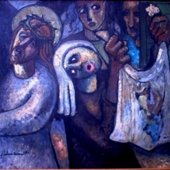 Pintura intitulada "mus071 - Verônica" por Luiz Carlos De Andrade Lima, Obras de arte originais, Óleo