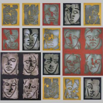 Painting titled "II from the series…" by Özlem Kalkan Erenus, Original Artwork, Cement