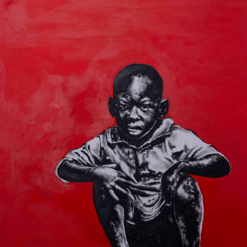 Ζωγραφική με τίτλο "Hope" από Patrick Dodoo, Αυθεντικά έργα τέχνης, Ακρυλικό