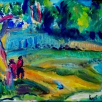 Pintura intitulada "mus094 - Paisagem I" por Luiz Carlos De Andrade Lima, Obras de arte originais, Óleo