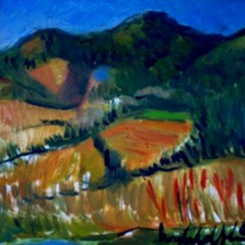 Pintura intitulada "mus095 - Paisagem II" por Luiz Carlos De Andrade Lima, Obras de arte originais, Óleo