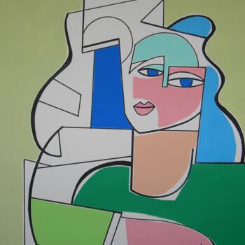 Painting titled "Sawirka gabadha" by Gabriele Donelli, Original Artwork, Acrylic