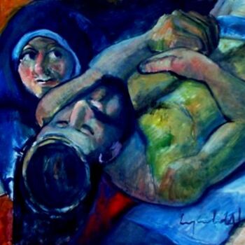 Pintura intitulada "mus105 - Deposição" por Luiz Carlos De Andrade Lima, Obras de arte originais, Óleo