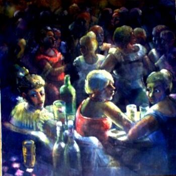 Pintura intitulada "mus110 - Boite Mari…" por Luiz Carlos De Andrade Lima, Obras de arte originais, Óleo