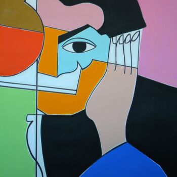 Painting titled "Sawirka Pablo Picas…" by Gabriele Donelli, Original Artwork, Acrylic