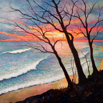 제목이 "Adriatic see"인 미술작품 Aleks Margjini로, 원작, 기름