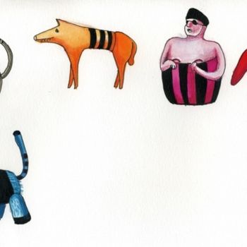 Ζωγραφική με τίτλο "isolados001.jpg" από Estela Baptista Costa, Αυθεντικά έργα τέχνης