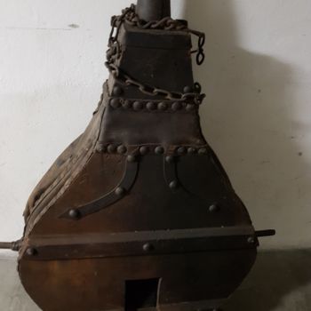 Design intitulée "Soufflet de Forge A…" par Carlos Vieira, Œuvre d'art originale, Meuble