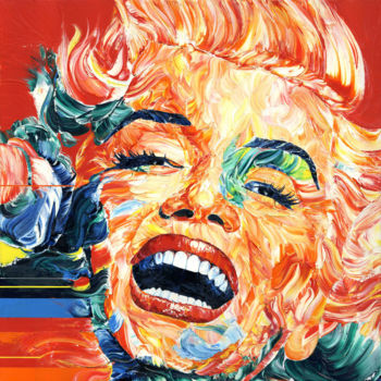 Painting titled "Laughter." by Sergey Kalistratov, Original Artwork, Oil