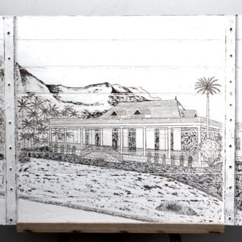 Gravures & estampes intitulée "Local Architecture" par Raffray Hugo, Œuvre d'art originale, Gravure