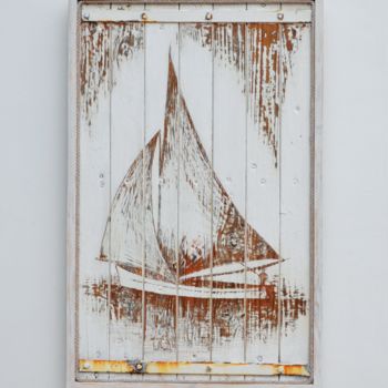 印花与版画 标题为“Sailing Boat” 由Raffray Hugo, 原创艺术品, 雕刻