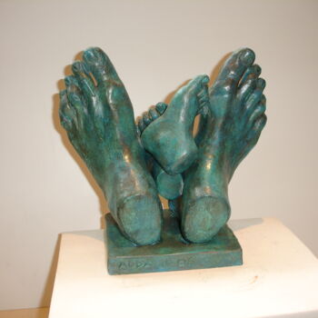 Sculpture intitulée "Sculpture en argile…" par Claude Adda, Œuvre d'art originale, Argile