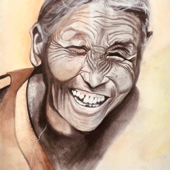 Dessin intitulée ""LA VIE EST BELLE 3"" par Danygil, Œuvre d'art originale, Pastel