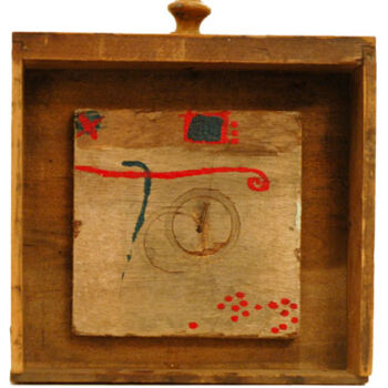 Sculpture titled "derriere le cercle" by Nio, Original Artwork, Other