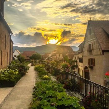 Photographie intitulée "Soleil d’Alsace" par Olivier De Pooter, Œuvre d'art originale, Photographie non manipulée