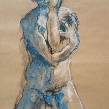 Drawing titled "Ambivalence" by Marijo Ponce Fest, Original Artwork, Pastel
