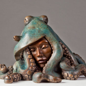 제목이 "Octopussy"인 조형물 Rossella Scapini로, 원작, 청동