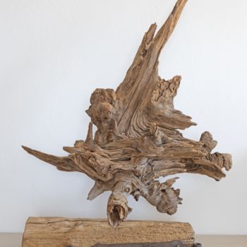 Scultura intitolato "Pine decorative scu…" da Jozef Sedmak, Opera d'arte originale, Legno