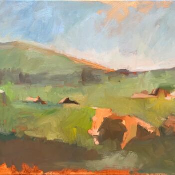 Painting titled "Rapture" by Ekaterina Belukhina, Original Artwork, Oil Mounted on Wood Stretcher frame
