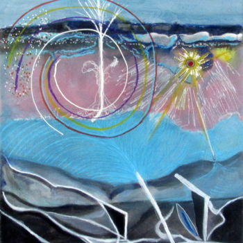 Peinture intitulée "à partir du ciel" par Juan Luis Gandulfo, Œuvre d'art originale, Acrylique Monté sur Châssis en bois