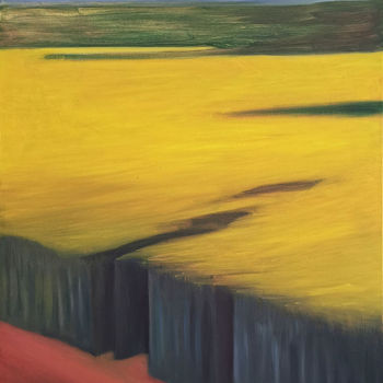 Peinture intitulée "Colza" par Raphaël Roux, Œuvre d'art originale, Huile