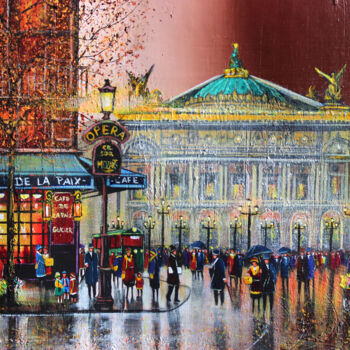 "L'opéra Garnier" başlıklı Tablo Elika Dessapt tarafından, Orijinal sanat, Akrilik