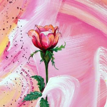 Peinture intitulée "... zoom  tempête m…" par Anne-Frédérique Ferret, Œuvre d'art originale