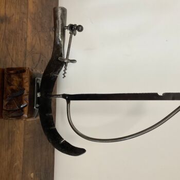 Sculpture titled "Sinagot" by Marie Le Metour, Original Artwork, Metals