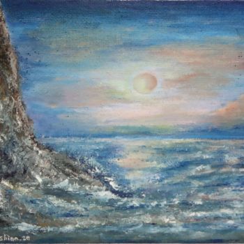 Pintura intitulada "SUNSET" por Selena Sashina, Obras de arte originais, Óleo Montado em Armação em madeira