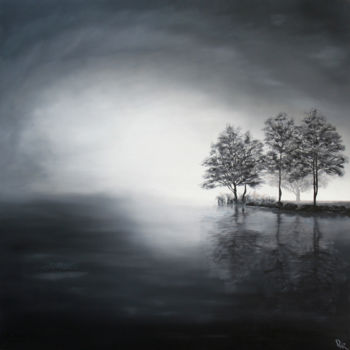 제목이 "In the fog"인 미술작품 Dinara Aristo로, 원작, 기름