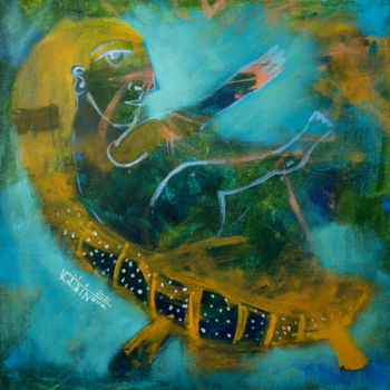 Pintura intitulada "Ночь (триптих, лева…" por Ekaterina Vitvinova, Obras de arte originais, Óleo
