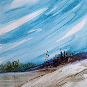 Peinture intitulée "04" par Guy Benson, Œuvre d'art originale, Aquarelle