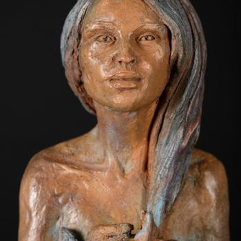 Sculpture intitulée "Trésor intérieur, v…" par Valerie Barrault, Œuvre d'art originale, Terre cuite