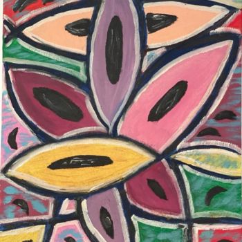 Painting titled "Soul eyes by Vioric…" by Viorica Hagianu, Original Artwork, Oil