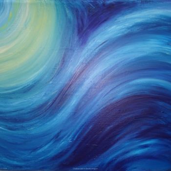 제목이 "Thalassa"인 미술작품 Sarah Leseigneur로, 원작, 아크릴 나무 들것 프레임에 장착됨