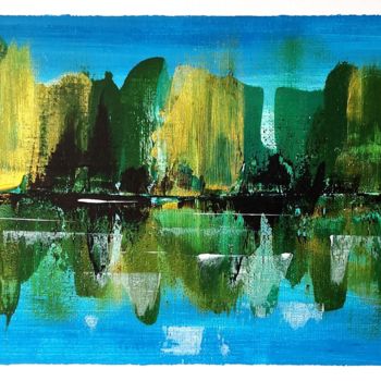 제목이 "Lake in May"인 미술작품 Cristiana Olariu-Barbu로, 원작, 아크릴