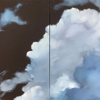 Painting titled "Dreamer | Cloudscap…" by Ilze Ergle-Vanaga, Original Artwork, Oil