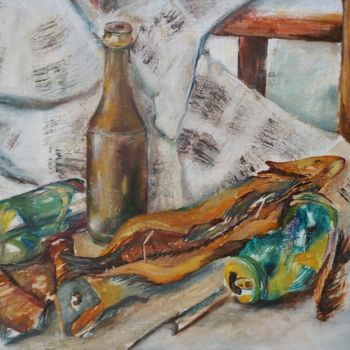 Pittura intitolato "The Russian Tapas" da Dora Stork, Opera d'arte originale, Cera