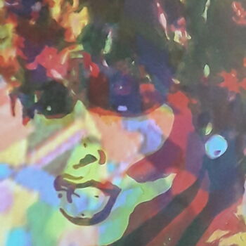 Digital Arts titled "Tina Color" by Patrick Mauxion (MAUX), Original Artwork, 2D Digital Work Mounted on Other rigid panel