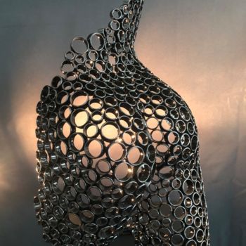 Scultura intitolato ""Inaya" sculpture c…" da Yohan Plu, Opera d'arte originale, Metalli