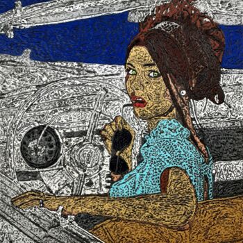 Peinture intitulée "DOLCE VITA" par Marjinal Artiste Peintre Décalé Français, Œuvre d'art originale, Acrylique