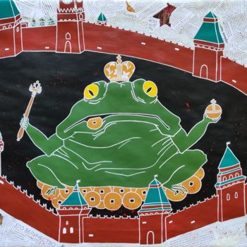 Painting titled "BLOODY EMPIRE - acr…" by Leetruka, Original Artwork, Acrylic