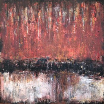 Painting titled "Abstract Painting A…" by Olena Kryvonos, Original Artwork, Acrylic Mounted on Wood Stretcher frame