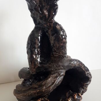 Sculpture intitulée "Naissance" par Mylène Cg, Œuvre d'art originale, Céramique
