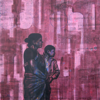 Peinture intitulée "AMAYA" par Pawan Sharma, Œuvre d'art originale, Acrylique