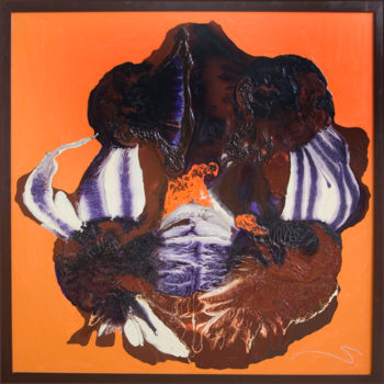 Painting titled "IRIS" by Sigrid Koerner, Original Artwork, Acrylic