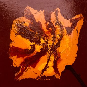 Painting titled "TULIPA „FLAMINGO PA…" by Sigrid Koerner, Original Artwork, Oil